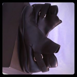 Mens Black Prada slip on boot with strap Size US 9